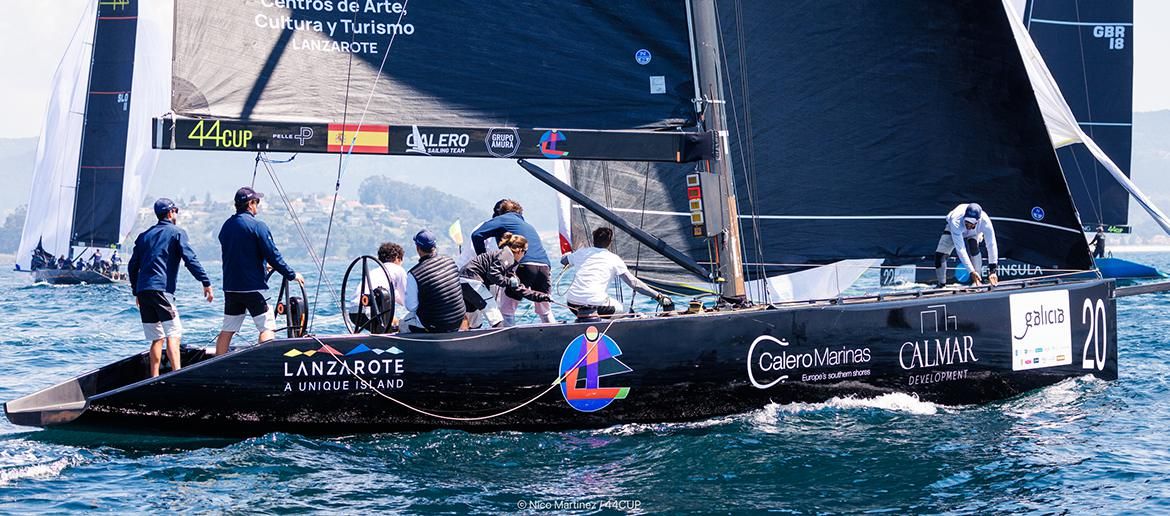 Tricky day for Calero Sailing Team at the 44Cup Baiona